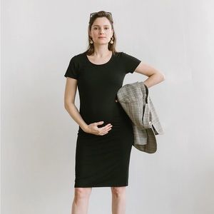 Storq black T-shirt dress size 1